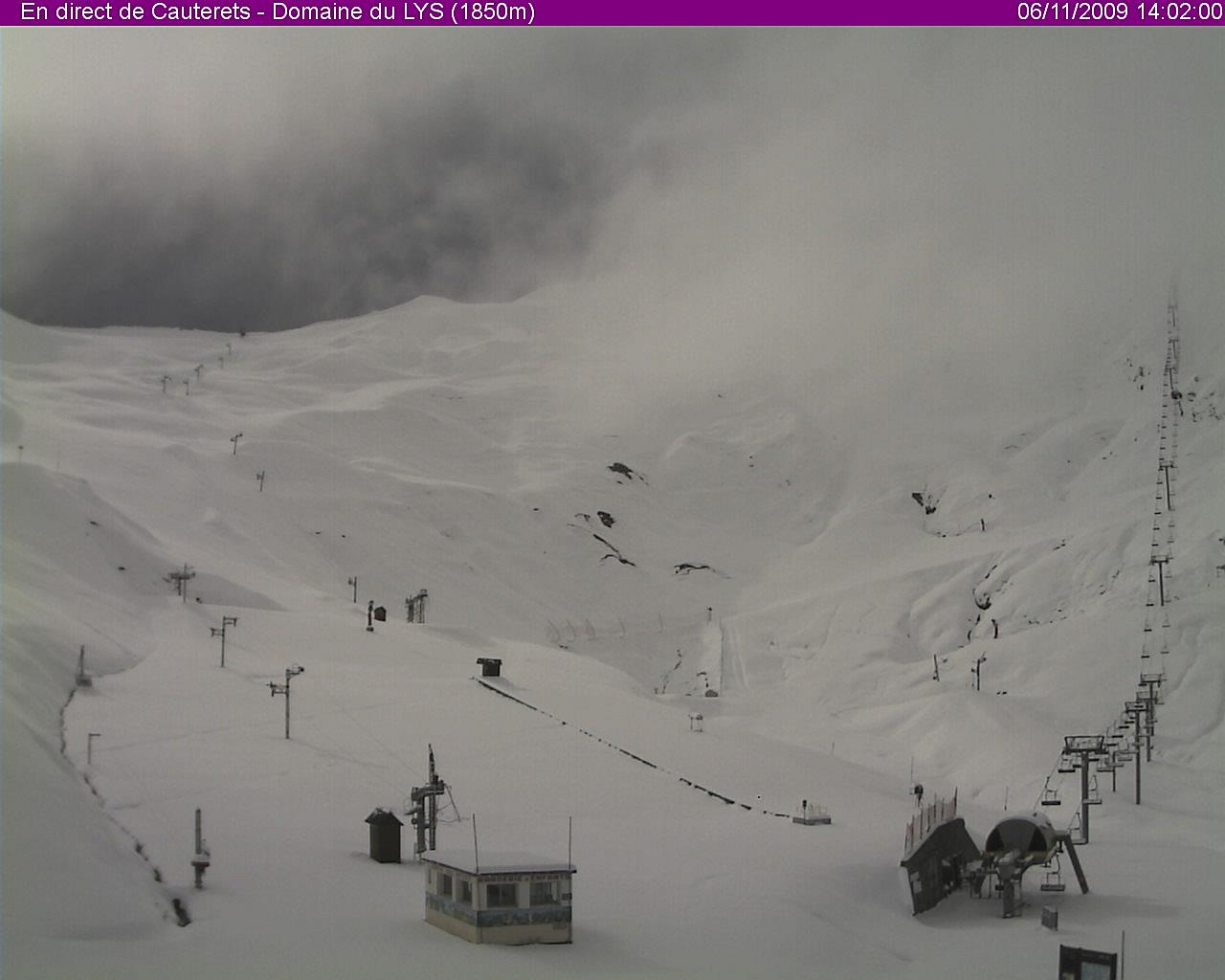 Premières neiges sur la station de ski de Cauterets