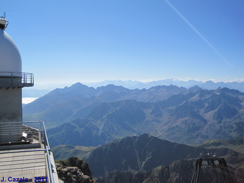 Vue sur la chaîne des Pyrénées !