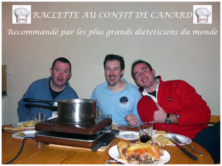 La raclette au confit de canard !