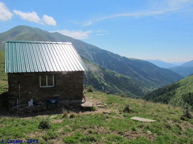 La vallée Sorrosal depuis le refuge