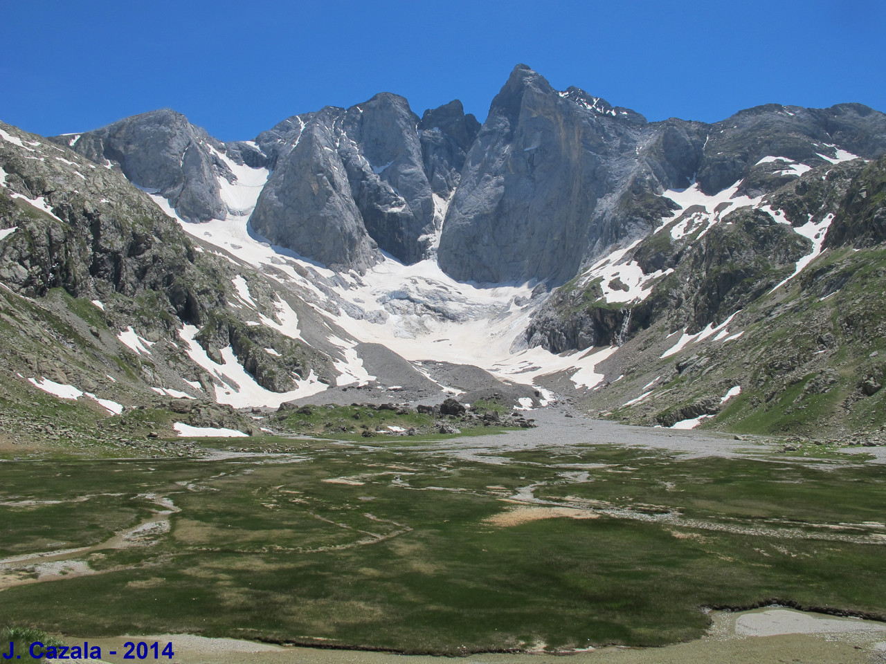 Paysage incontournable des Pyrénées : Le Vignemale depuis les Oulettes de Gaube