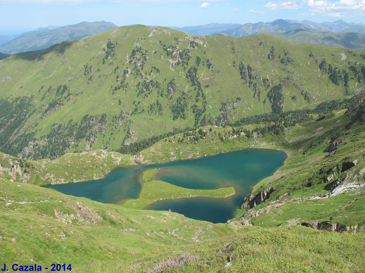 Lac Vert depuis le sentier