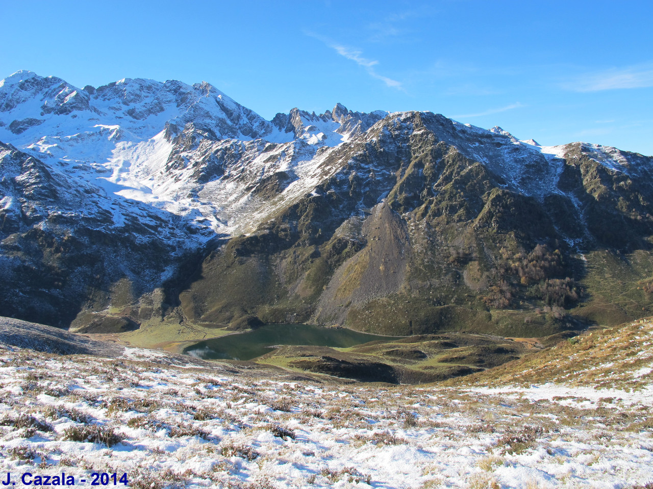 Lac d'Isaby depuis le sentier