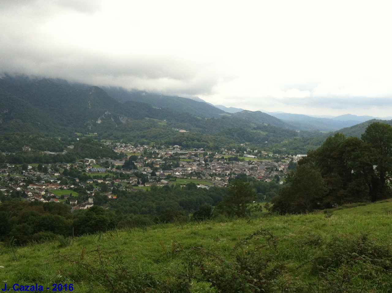 Vue sur la vallée depuis la randonnée