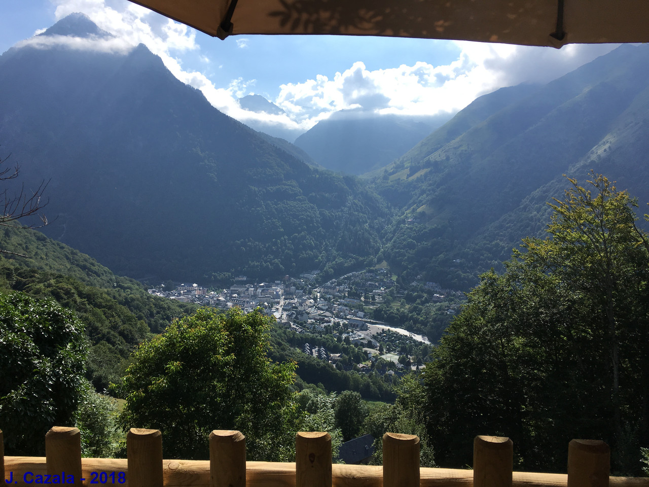 Vallée de Cauterets depuis la Reine Hortense