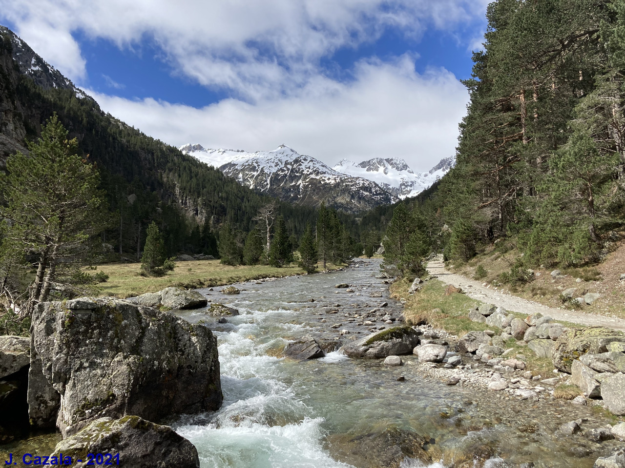 Vers le refuge Wallon Marcadau