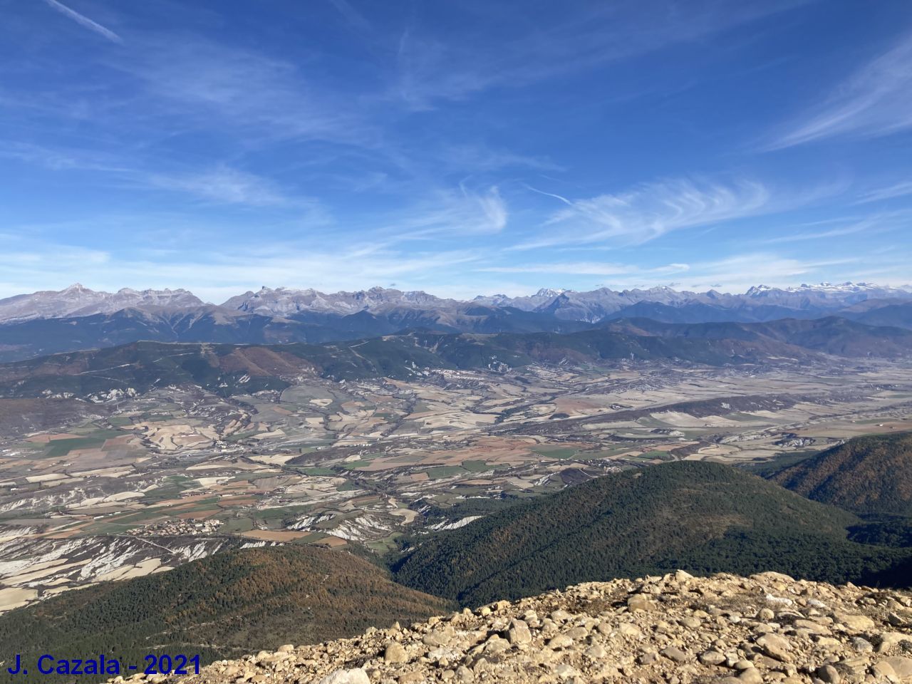 La vue depuis le sommet