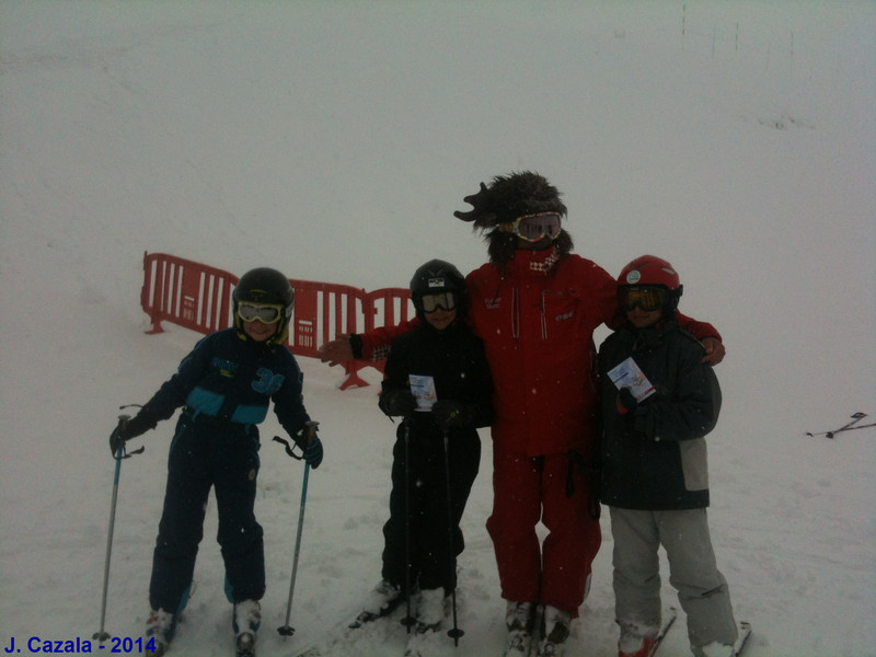 La photo du dernier cours de ski de la saison à l'ESF Cauterets